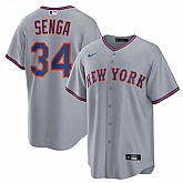 Men's New York Mets #34 Kodai Senga Gray 2025 Limited Stitched Jersey Dzhi,baseball caps,new era cap wholesale,wholesale hats